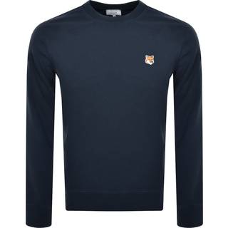 Maison Kitsune Fox Head Sweatshirt Blue