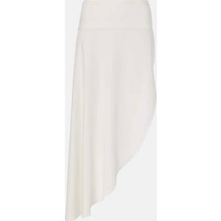 AlaÃ¯a Asymmetric midi skirt - white - XXXL