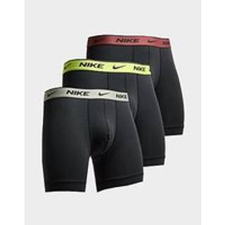 Nike Nike Black/Burgundy Everyday Cotton Stretch Boxer Briefs 3 Pack