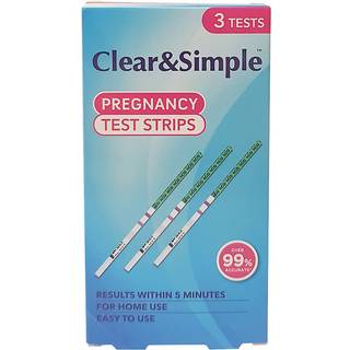 Clear & Simple Graviditetstest Strips - 3 stk.