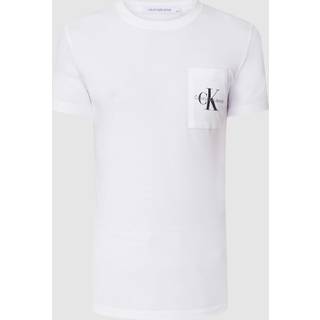 Slim Monogram Pocket T-shirt - White - M
