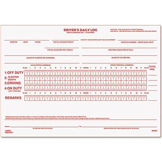 Rediform Driver's Daily Log Book Carbon 2 del 5,5 x 7,875 tommer 31 formularer (6K681)