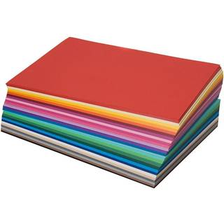 Folia Farvet tegnepapir A4 - pakke med 500 ark i flere farver