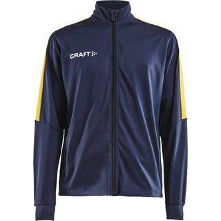 Craft 1905612 progress jacket m Herre / Træningstrøje / Sportstrøje / Trøje Navy/Sweden Yellow XS