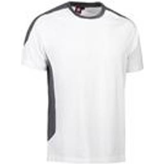 ID 0302 PRO Wear T-shirt kontrast Hvid 4XL