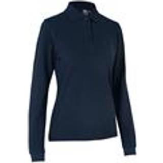 ID 0545 Langærmet poloshirt stretch dame Navy 3XL