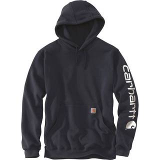 CARHARTT Hættetrøje Sleeve Logo Sweatshirt New Navy - S