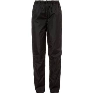 Vaude Women's Fluid Pants Regnbukser Damer størrelse 40 - Short farve sort
