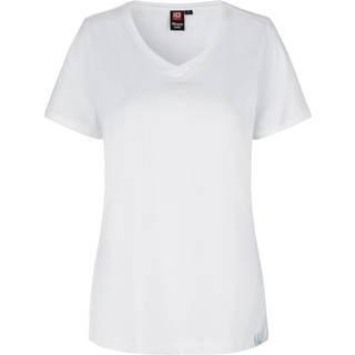 ID 0373 PRO Wear CARE T-shirt V-hals dame Hvid XS