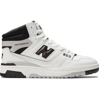 New Balance Mænd 650 i Hvid/Sort/Grå læder, Størrelse 40.5