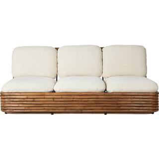 Gubi - Bohemian 72 Sofa - Fully Upholstered, PG. D Dedar, Chevron Special outdoor Ivory 002 - Udendørs sofaer - Gabriella Crespi