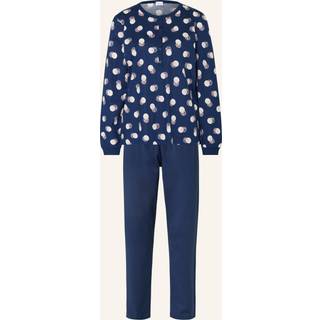 Mey Scribbled Dots pyjamas, blå, Størrelse: 40, Dame