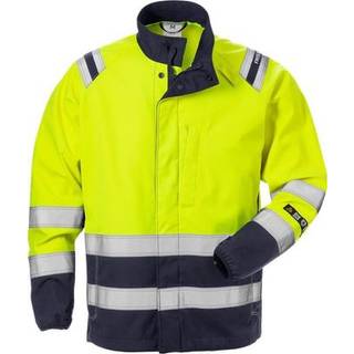 Fristads 127669 Flamestat Softshell Jakke kl.3 4016 / Arbejdsjakke Hi-Vis gul/Marine 4XL