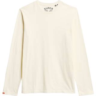 Superdry Superdry Off White 100% Cotton Essential Logo Long Sleeve Top