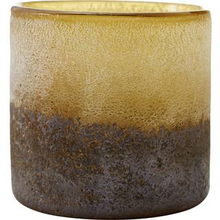 Boel&Jan Aria Lysestage / Grå 10 Cm - Fyrfadsstager Glas Brun - 8089986