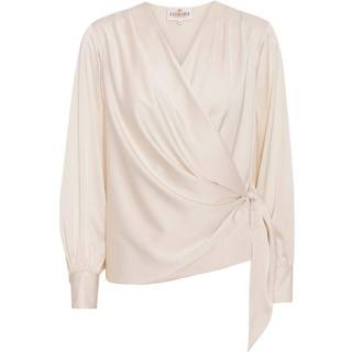 Karmamia Ines Blouse - Slå-om-bluse - Ivory