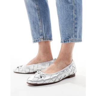 Off The Hook Off The Hook Marmor Lædervævede Ballerinaer - EU 37 (UK 4)