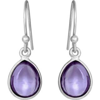 Susanne Friis Bjørner Øreringe - SFB - Ørebøjler med lilla amethyst - 5249-1-118