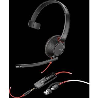 HP Poly Blackwire 5210 Mono USB-C headset, sort ➞ På lager - klar til levering