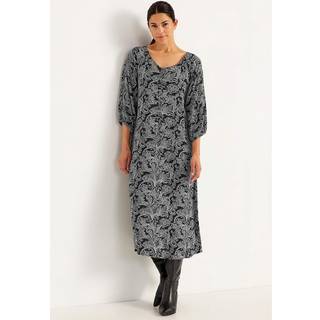 Mønstret kjole med knapper