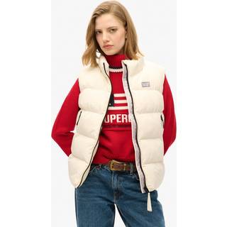 Superdry Superdry Off White Sports Puffer Gilet