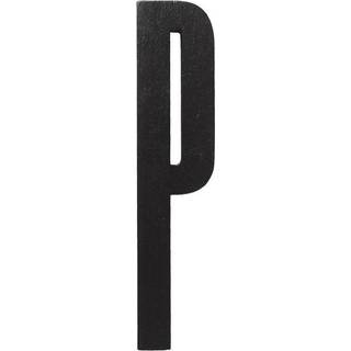 Design Letters bogstav i træ A - Å - Sort P