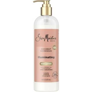 Shea Moisture Illuminating Body Lotion med kokosolie Hibiscus Niacinamid og Pro-Ceramides Forstrker jeblikkeligt hudens naturlige gld 24H fugt