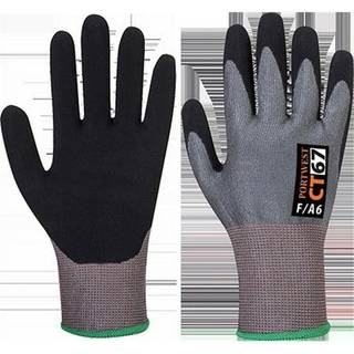 CT300 AHR13 nitrilskums skærehandske - Grå/Sort (Størrelse: XL)