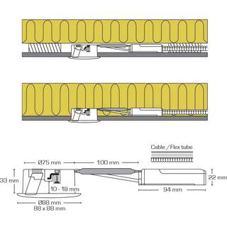 Scan Products D.T. Luna LP 6.2W 3000K Mat Hvid 6 pak