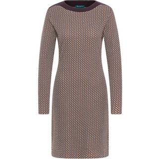 Tranquillo Women's Strick-Kleid im Retro-Look Kjole Damer størrelse M farve brun