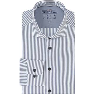 PURE Herren Hemd blau gestreift
