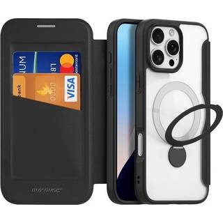 iPhone 16 Pro Max Dux Ducis Skin X Pro Magnetisk Flip Cover - Sort