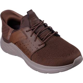 Skechers Slip-ins Garner herresko - (Mørk brun, str. 45, Tekstil)