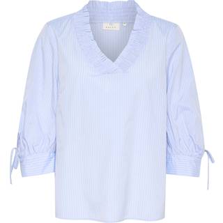 Kaffe Katara Blouse Bluser 10552367 Light Blue Pin Stripe (42)