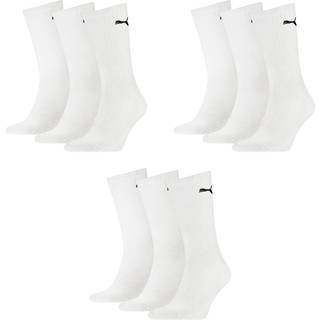 Puma 3-pak Sport Crew Socks - White - Str 47/49