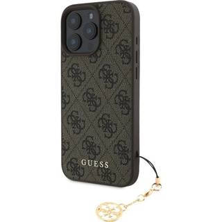 iPhone 16 Pro Max Guess 4G Charms Collection Hybrid Cover - Brun