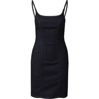 Fitted Denim Slip Dress - Denim - XXS
