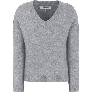 Soft Rebels Allison V-neck Knit SR524-213 Medium Grey Melange