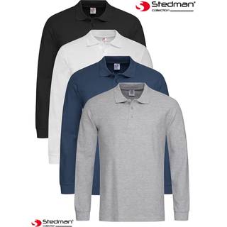 Stedman Polo Long Sleeve Men - Grey - X-Large * Kampagne *