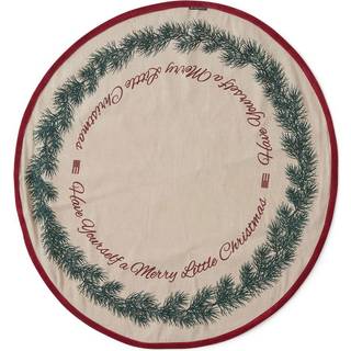 Lexington Jute Cotton Christmas Tree juletræstæppe Ø110 cm Natur-grøn