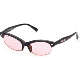 Dsquared2 Kvinde DQ0368 Freddy 01S Outlet solbriller Acetat Sort Rød Rund Normal