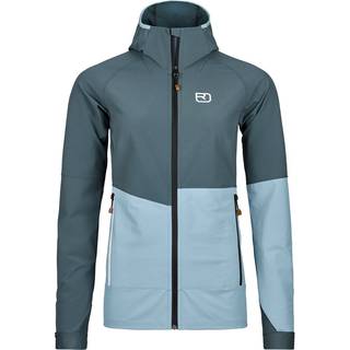 Ortovox Women's Punta Berrino Hooded Jacket Softshelljakke Damer størrelse M farve turkis/blå