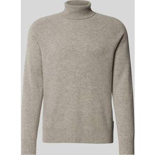 Wool Roll Neck Jumper - Grey - S