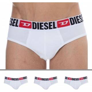 Diesel 3-Pack Denim Division Cotton Briefs - White