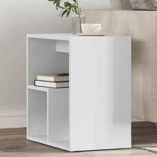 sidebord 50x30x50 cm konstrueret træ hvid