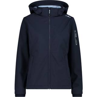 CMP Women's Softshell Jacket Zip Hood Softshelljakke Damer størrelse 34 farve blå