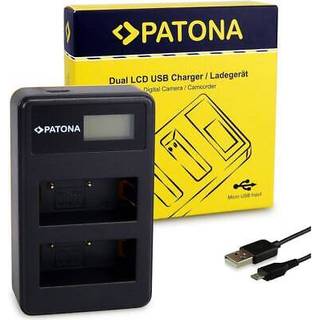 Dual LCD USB oplader til Fujifilm Fuji NP-W126 FinePix HS30 EXR HS30EXR HS-30EXR HS33