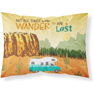 RV Camper Camping Wander Fabric Standard Pillowcase
