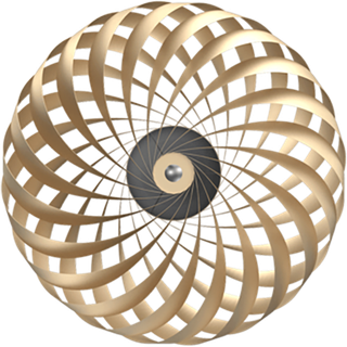 TR5 Aluminium Gold Ø60 Væglampe - Tom Rossau