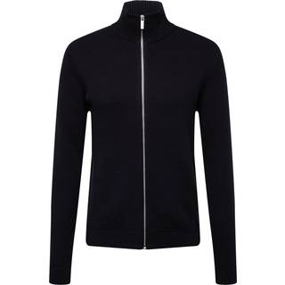 Selected Dane Structure Knit Full Zip Black